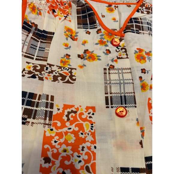 2 Vintage half Aprons and Cobbler Apron / Smock Fruit Retro - Picture 12 of 14